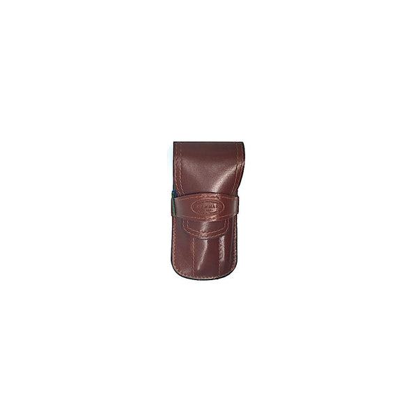 F.HAMMANN Eschenburg Manikürset in braunen Leder Made in Germany