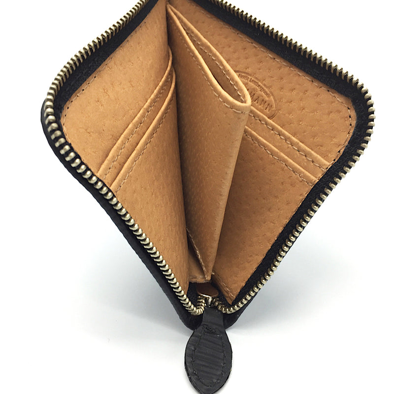F.HAMMANN flaches Portemonnaie aus Leder Made in Germany