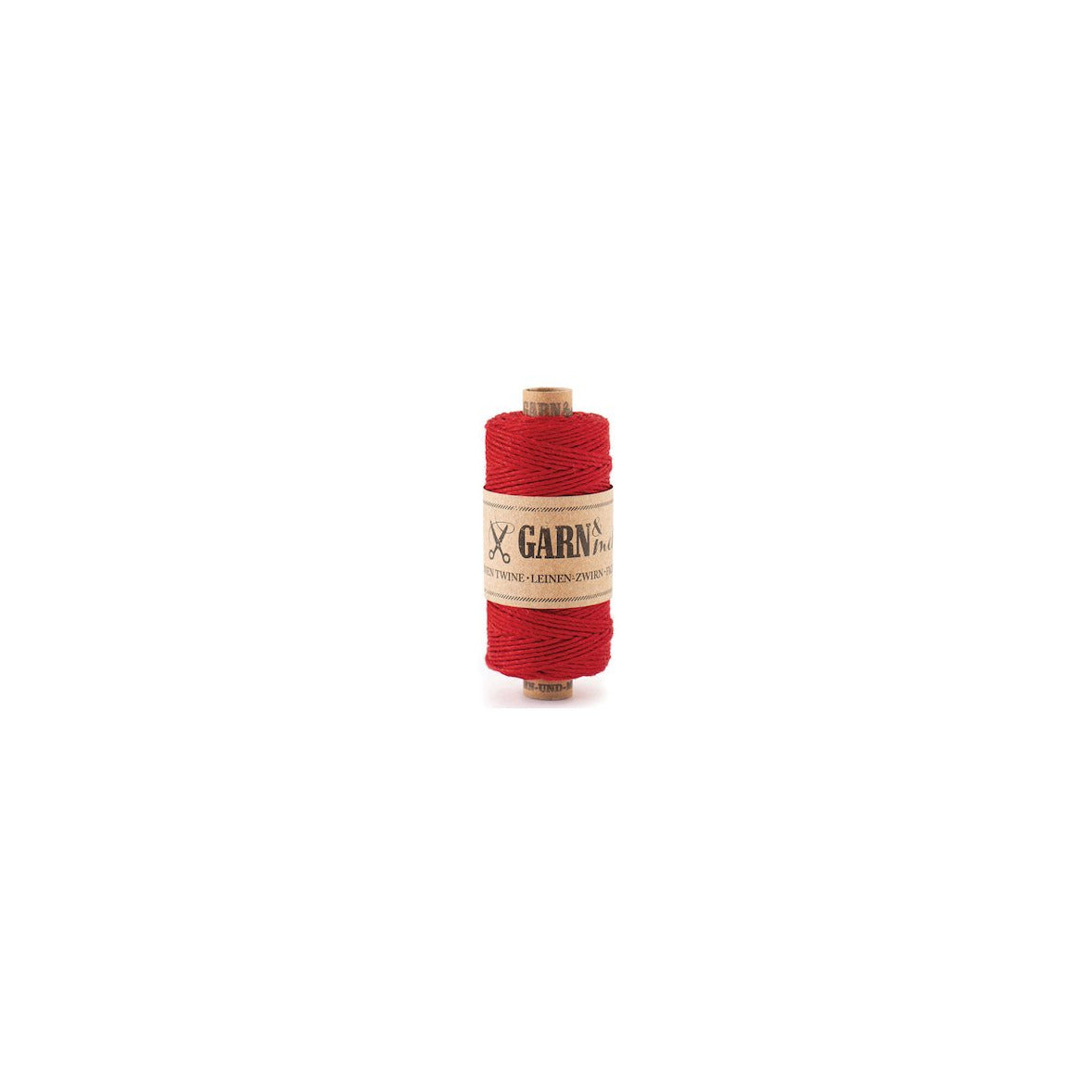 GARN & MEHR Leinen Zwirn 1mm in Rot aus 100% Leinen Made in Germany