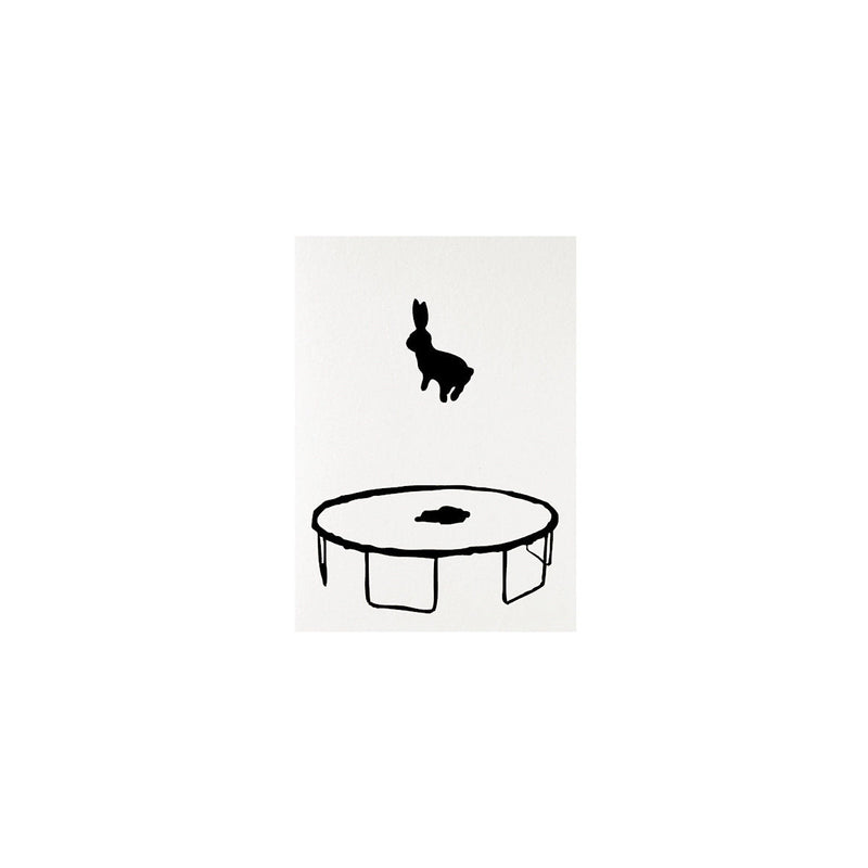 HAM | Grusskarte Bouncing Rabbit - Hasen Klappkarte ham-handmade in UK
