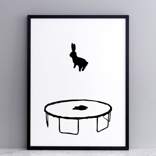 HAM, PRINT, Bounce Rabbit, Gift idea, handmade in England, Jo Ham