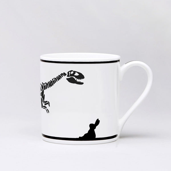 HAM PORZELLANTASSE Dino meet Rabbit Mug Gift Geschenk handmade Jo Ham