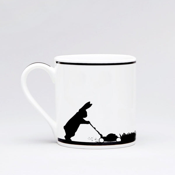 HAM, PORZELLANTASSE, Gardening rabbit, Tea Mug, Gift idea, handpainted