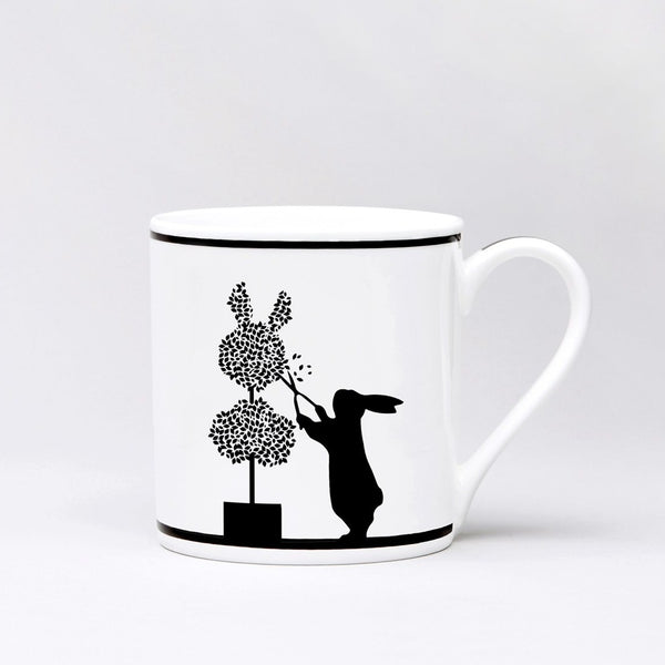HAM, PORZELLANTASSE, Gardening rabbit, Tea Mug, Gift idea, handpainted