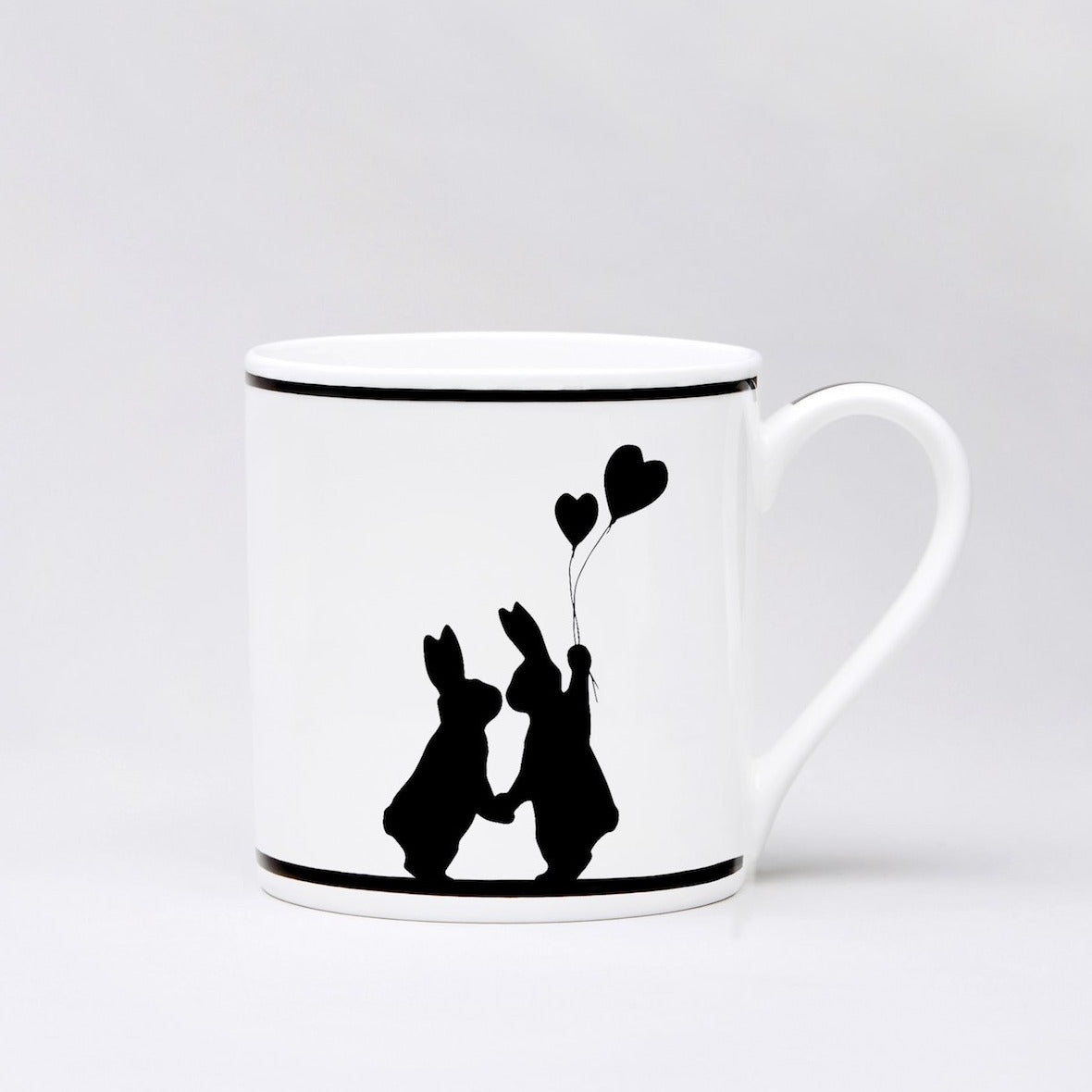 HAM PORZELLANTASSE Lovestruck Rabbit Mug Gift idea handmade Jo Ham