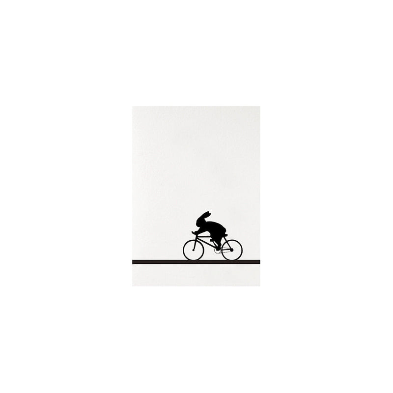 HAM | Grusskarte Racing Rabbit - Hasen Klappkarte ham-handmade in UK