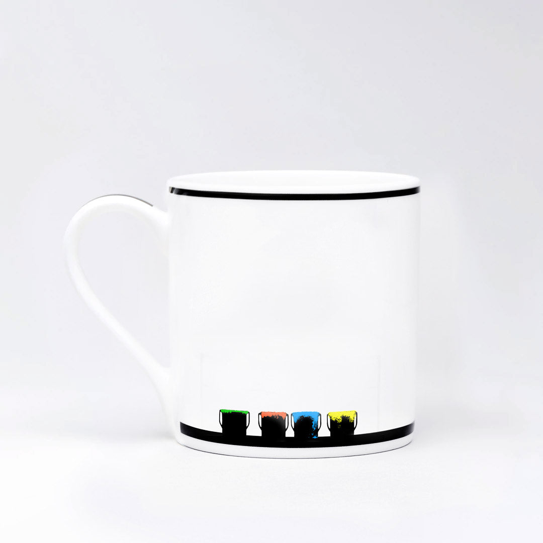 HAM | Porzellan-Tasse Rainbow Rabbit - Hasen Mug handmade in UK