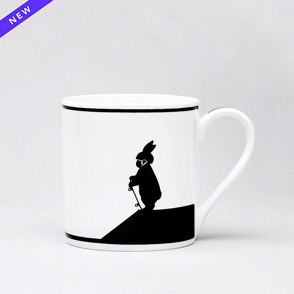 HAM | Porzellan-Tasse Skateboarding Rabbit - Hasen Mug handmade in UK