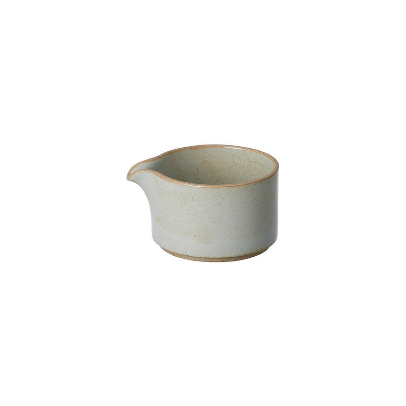 HASAMI PORCELAIN Milchkännchen in Hellgrau glänzend glasiert 