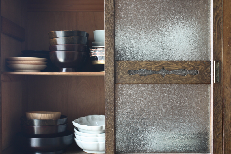 HATASHIKKI wischlackierte Reisschale aus Erlenholz Handmade Japan