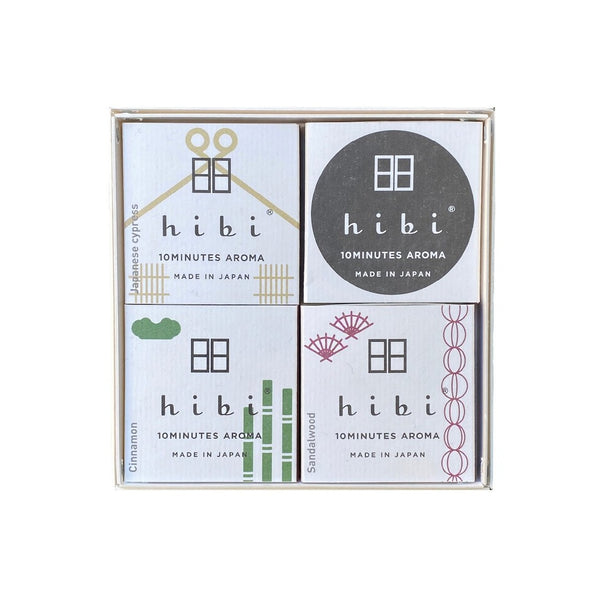 HIBI - 10 Minuten Aroma Räucherstäbchen Geschenkbox | Made in Japan 