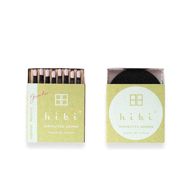 HIBI - 10 Minuten Aroma Räucherstäbchen Garden Japanische Glyzinie 