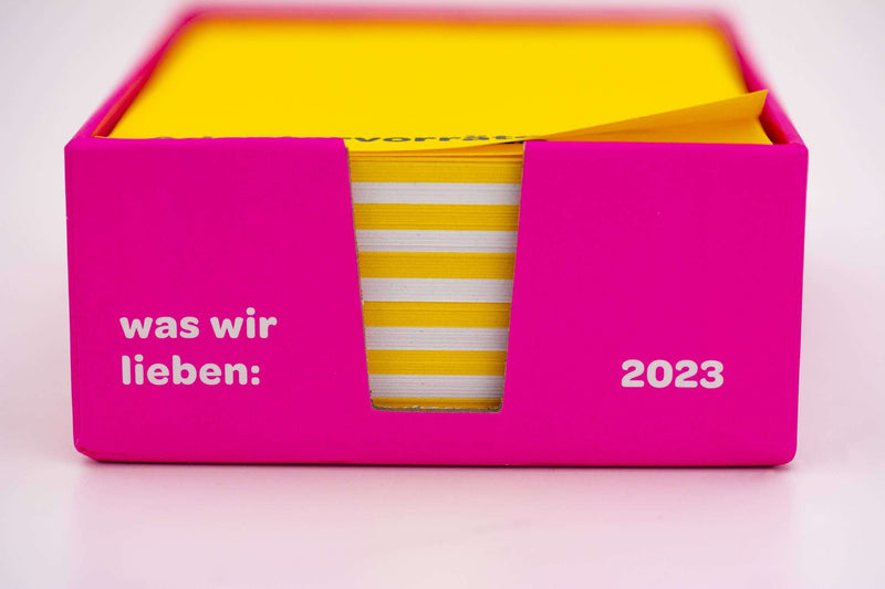 Verlag Hermann Schmidt - Was wir lieben: in 365 Tagen | Notizkalender 2023