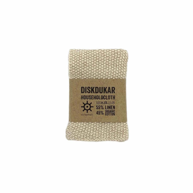 IRIS HANTVERK gestrickter Hauhaltslappen Organic Linen Cotton