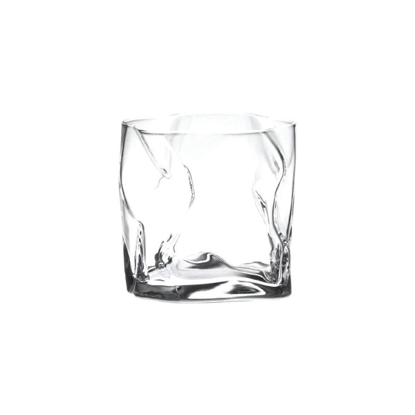 KIMURA GLASS Crumple Glass Old fashioned Masterpiece Handmade in Japan