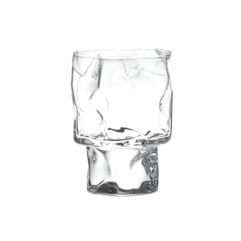 KIMURA GLASS Crumple Stemmed Glass Masterpiece Handmade in Japan