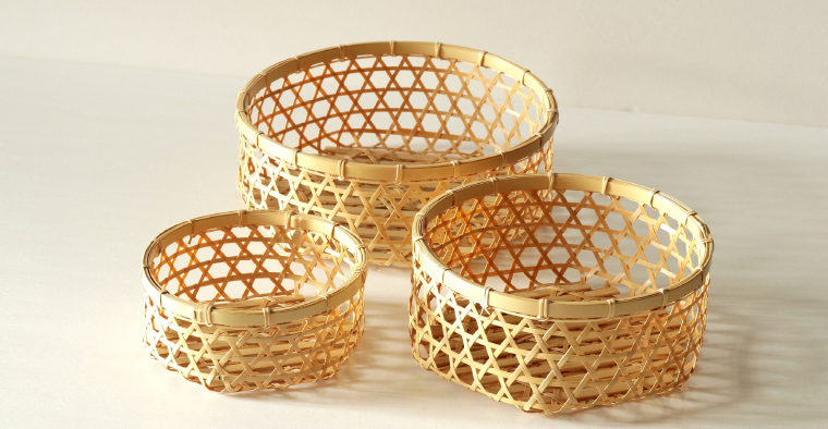 KOHCHOSAI KOSUGA handgeflochtenen Bambuskörbe Made in Japan