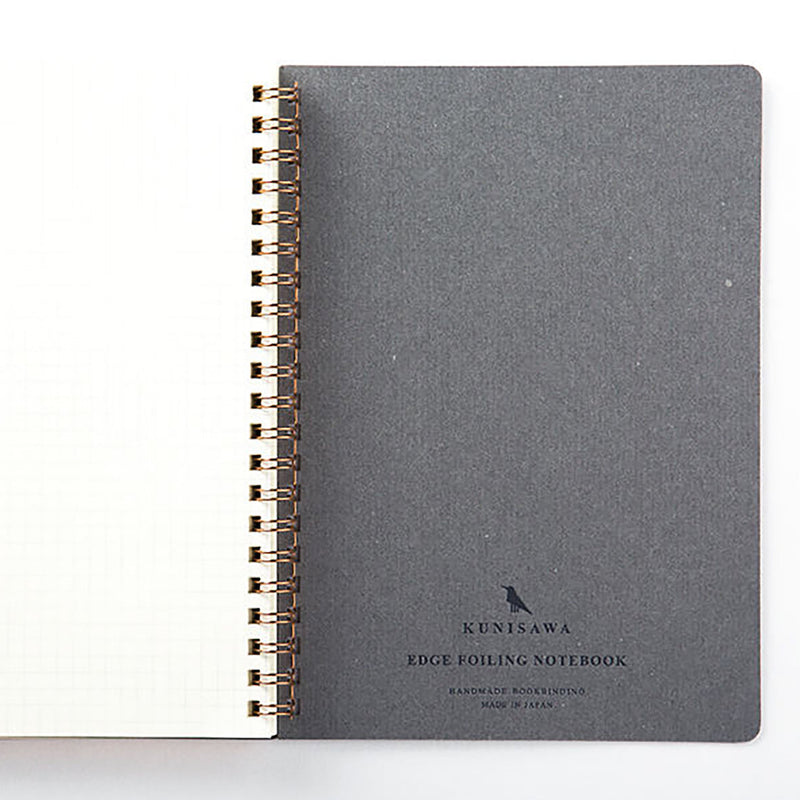 KUNISAWA Find Ring Notebook Blue Mist Handmade in Japan 
