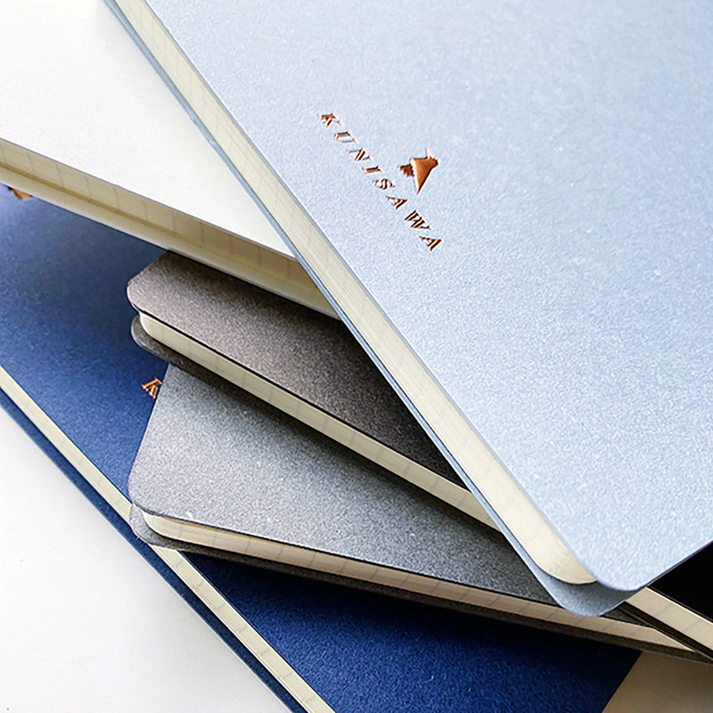 KUNISAWA Find Ring Notebook Blue Mist Handmade in Japan 