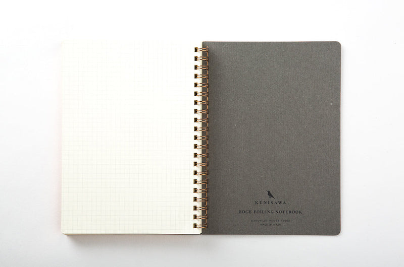 KUNISAWA FIND RING NOTEBOOK, grey, Made in Japan Geschenk Gift, Design