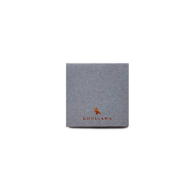 KUNISAWA Find Sticky Memo Pad Grey Handmade in Japan 