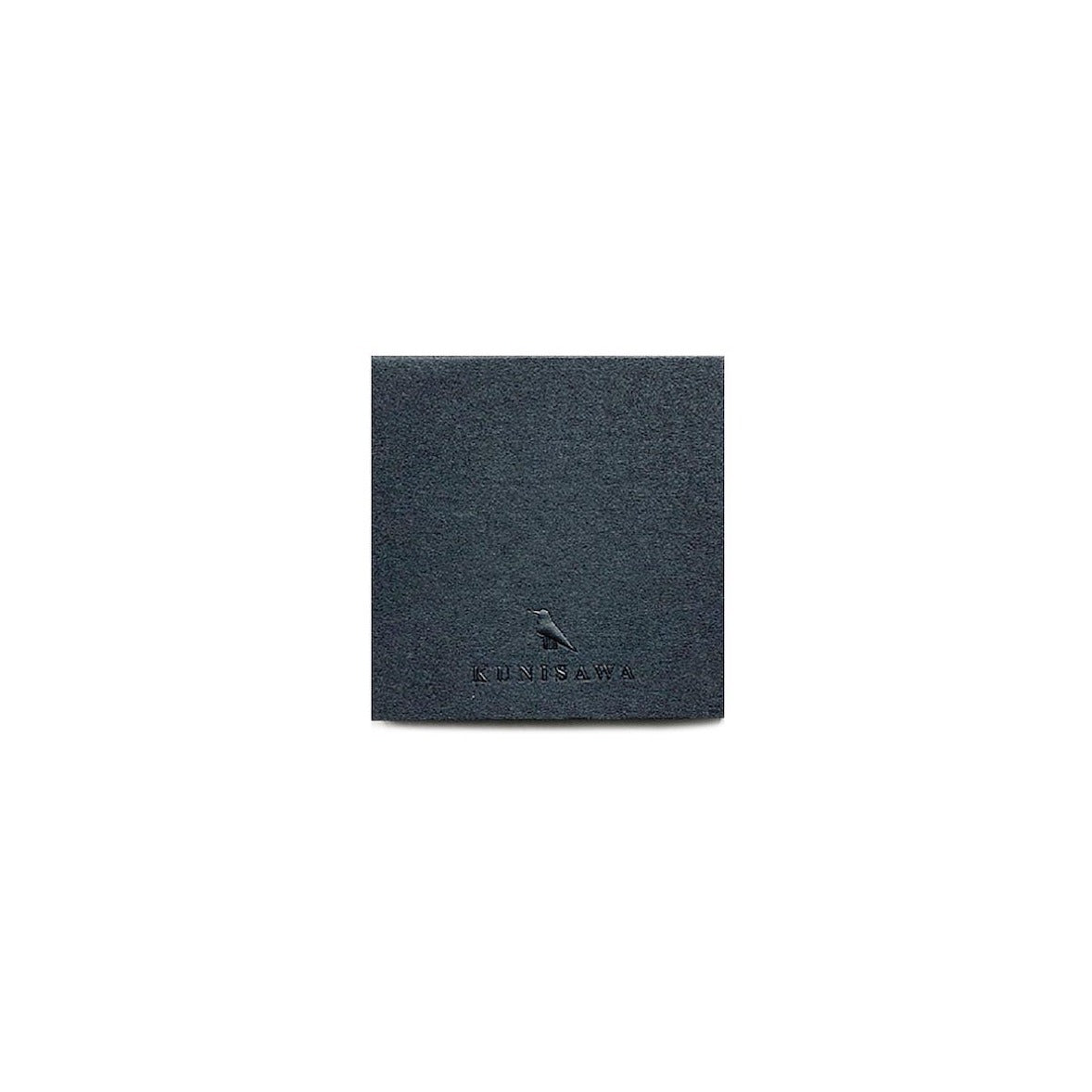 KUNISAWA Find Sticky Memo Pad Darkest Black Handmade in Japan 