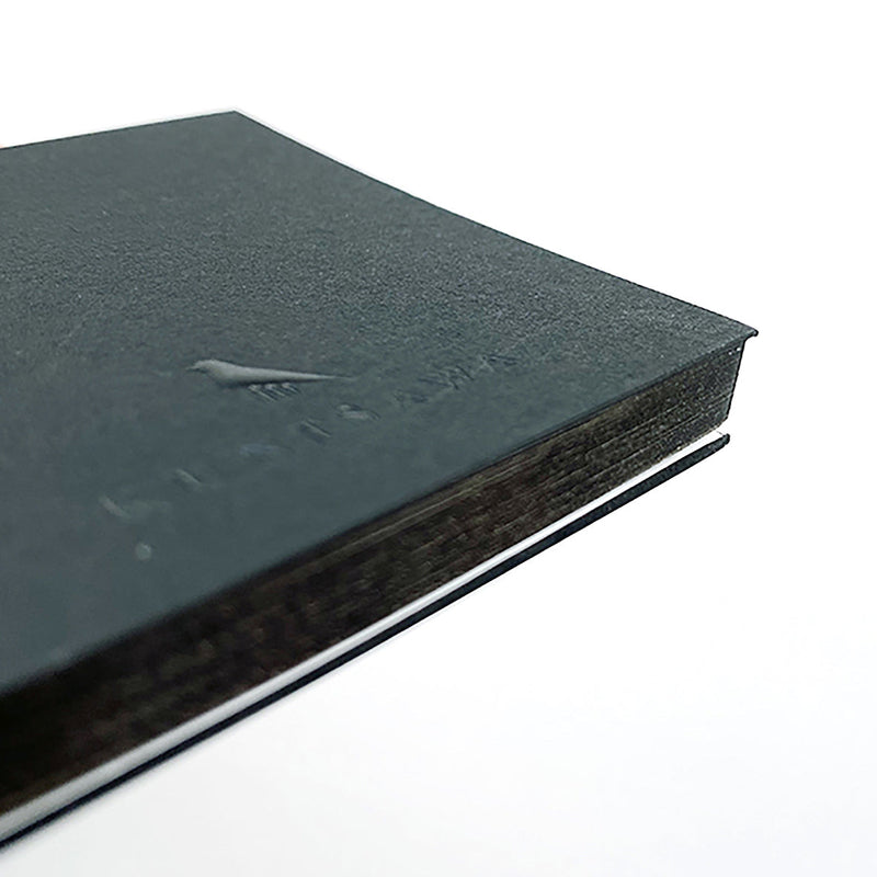 KUNISAWA Find Sticky Memo Pad Darkest Black Handmade in Japan 