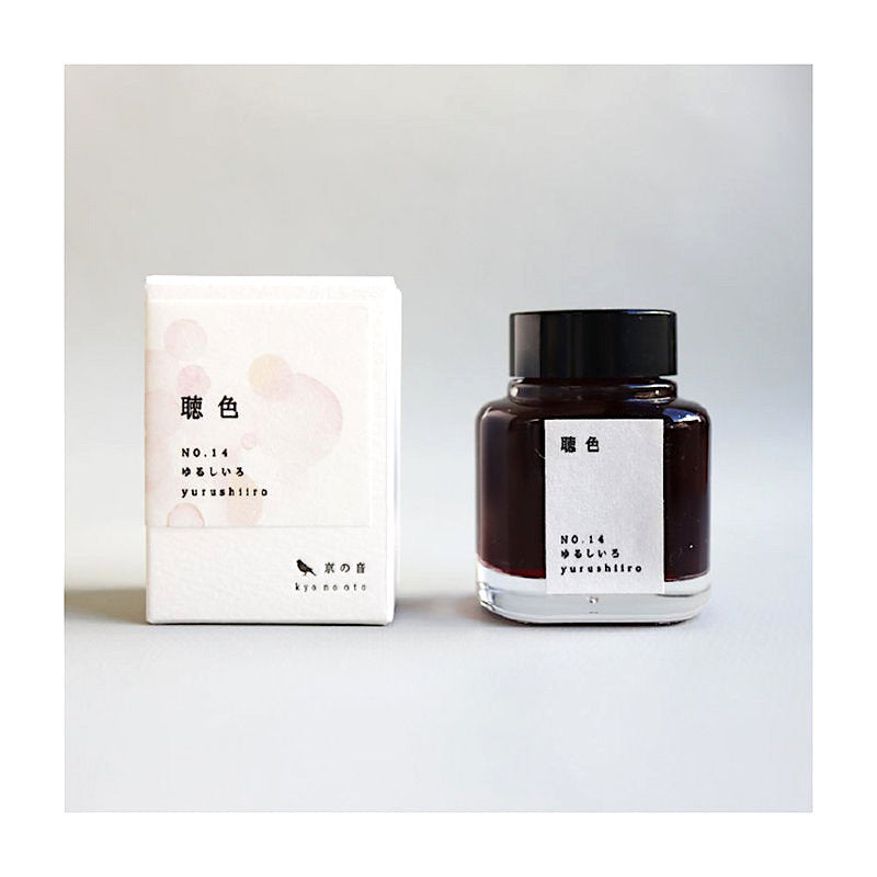 KYO NO OTO - Japanische Tinte Yurushiiro Nr. 14 - 40ml | Made in Japan