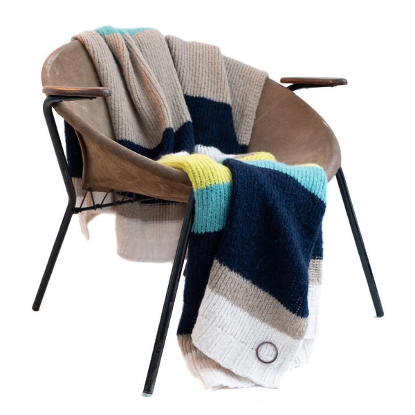 Blanket | Gardenplaid | Multicolour blue | 130 x 200cm