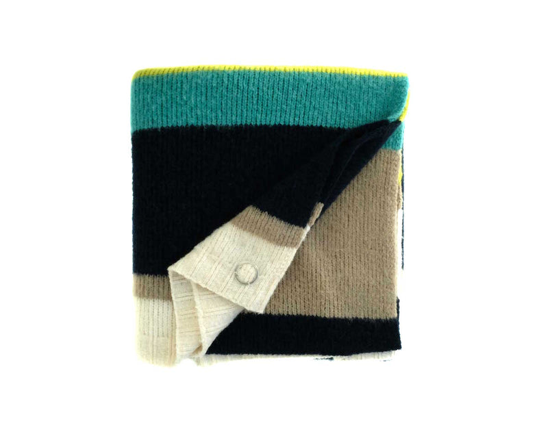 Kuscheldecke | Gardenplaid | Multicolor blue | 130 x 200cm