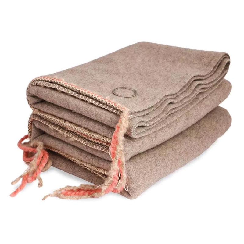 Cuddle Blanket | Mountain Plaid | Sheep Wool | Mottled Mud | 150 x 200cm