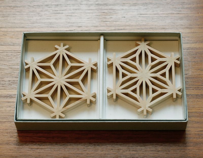 METROCS Untersetzer Set aus japanischer Zypresse Handmade in Japan