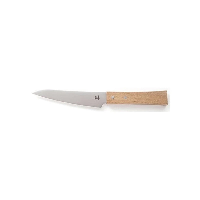 Petit couteau de cuisine en acier inoxydable avec manche en bois
