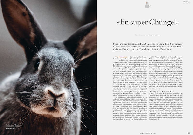 PASSAPORT - Transhelvetica Ausgabe 75 «Hase» Februar/März 2023