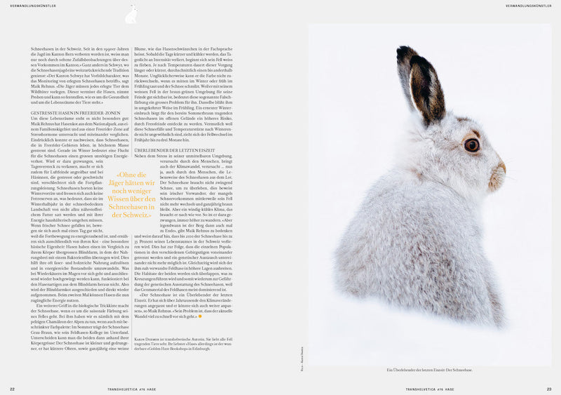 PASSAPORT - Transhelvetica Ausgabe 75 «Hase» Februar/März 2023