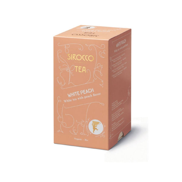 Sirocco, WHITE PEACH, weisser Tee, 100% organic handcrafted luxury tea