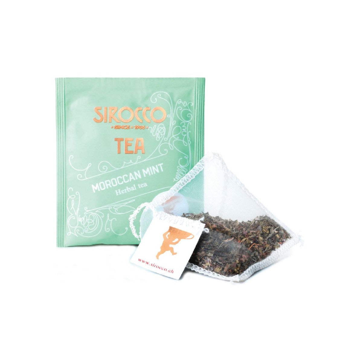 Sirocco, MAROCCAN MINT, Minze 100% organic luxury tea bags Teebeutel