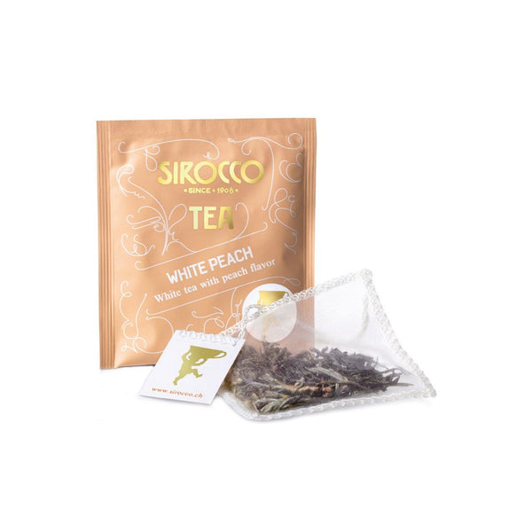 Sirocco, WHITE PEACH, weisser Tee, 100% organic handcrafted luxury tea