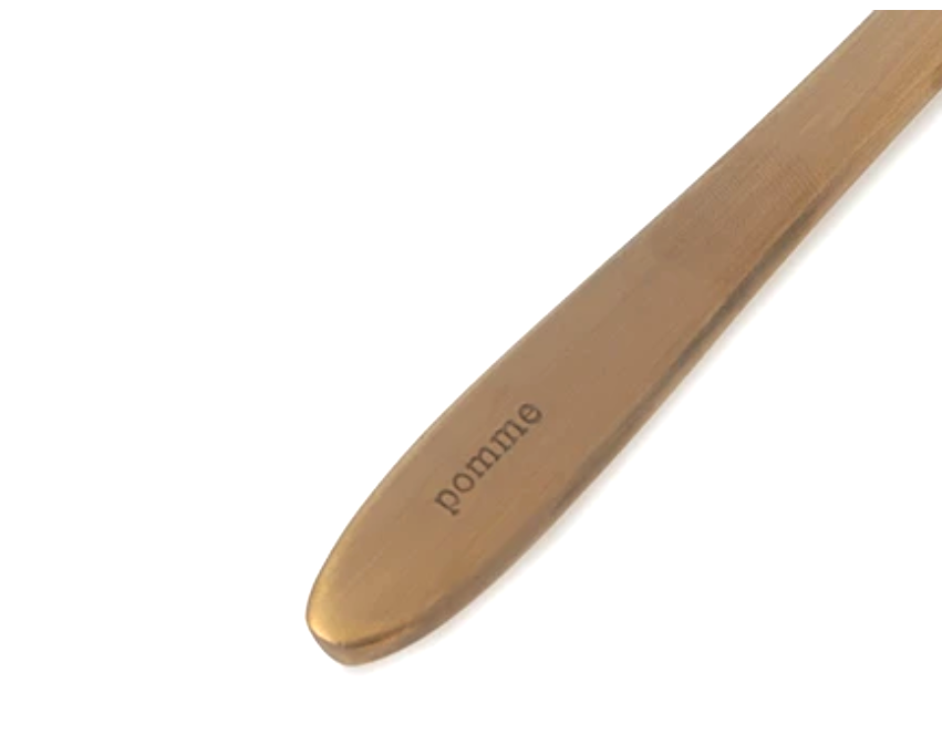 SIZU HAMONO elegantes japanische Brotmesser aus Edelstahl vergoldet