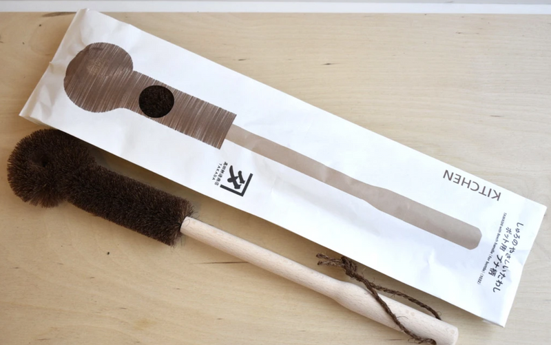 TAKADA Tawashi Naturbürste mit Buchenholzgriff Handmade in Japan