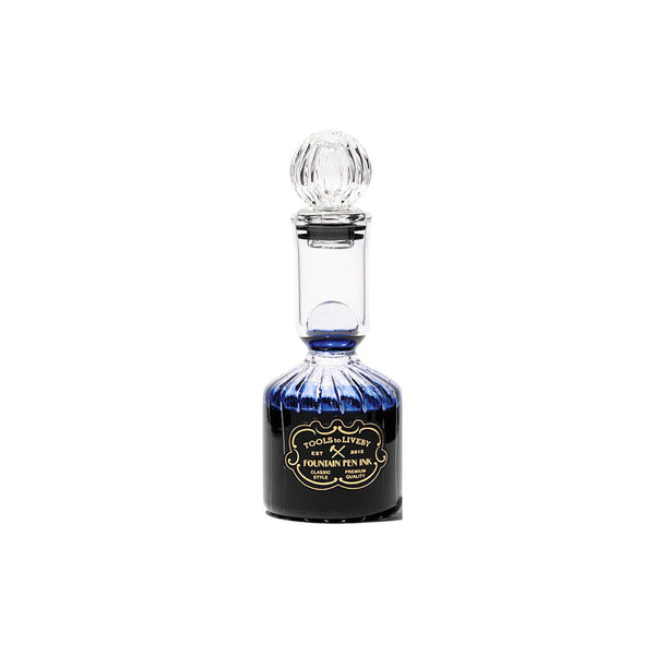 Fountain Pen Ink in Glass Bottle | Blue Black