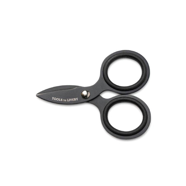 TOOLS TO LIVEBY, PAPIERSCHERE 3'' black japanischer Edelstahl Geschenk