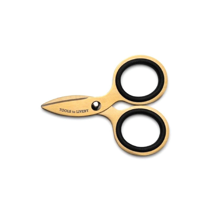 TOOLS TO LIVEBY, PAPIERSCHERE 3'' gold japanischer Edelstahl Geschenk
