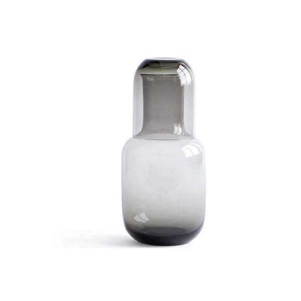 TOYO SASAKI GLASS Night Carafe Clear Set aus Kristallkaraffe und Glas