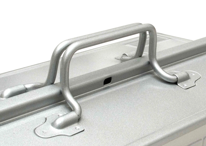 TOYO STEEL Werkzeugbox aus Stahl Silber pulverbeschichtet Japan Made