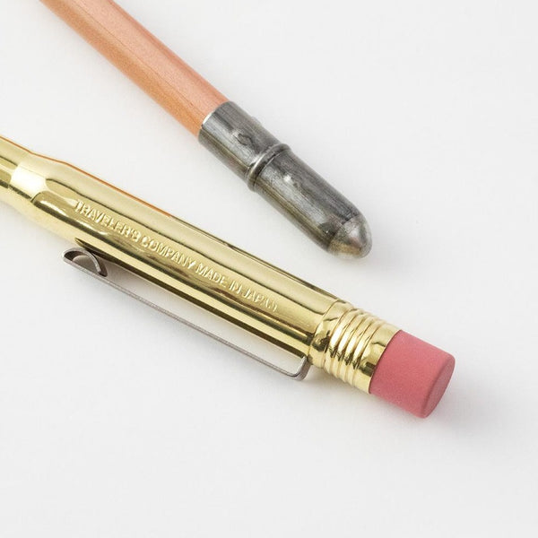 TRAVELERS COMPANY BRASS PENCIL, Bleistift Made in Japan Designobjekt