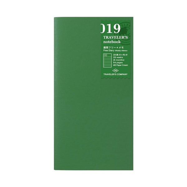 TRAVELER'S COMPANY REFILL FREE WEEKLY DIARY No019 standard notebook