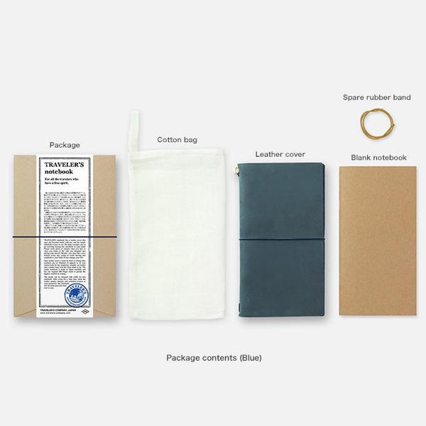 TRAVELER'S NOTEBOOK, blue, Notizbuch, Nachhaltig, Fair Handmade retro