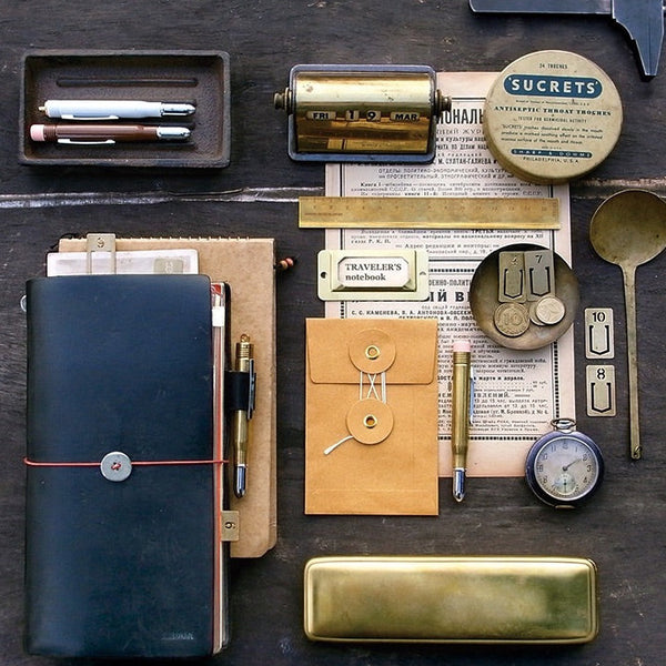 Traveler's Notebook Starter Kit Camel | Regular Size