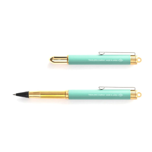 TRAVELERS COMPANY Rollerball Pen aus Messing in Factory Green Limited